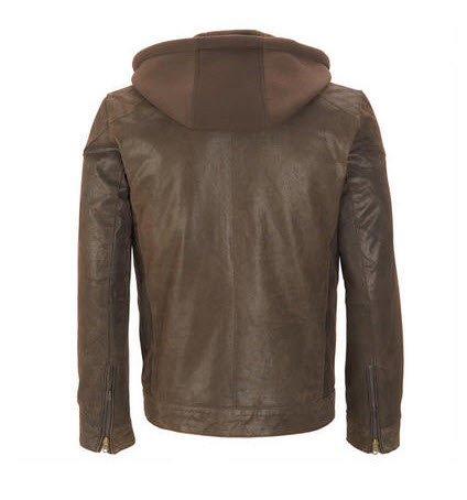Moto Leather Hoodie