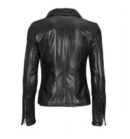 Black Scuba Leather Jacket