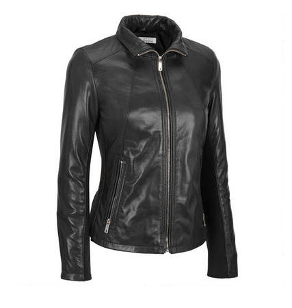 Black Scuba Leather Jacket