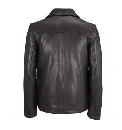Shirt Style Collar Leather Jacket