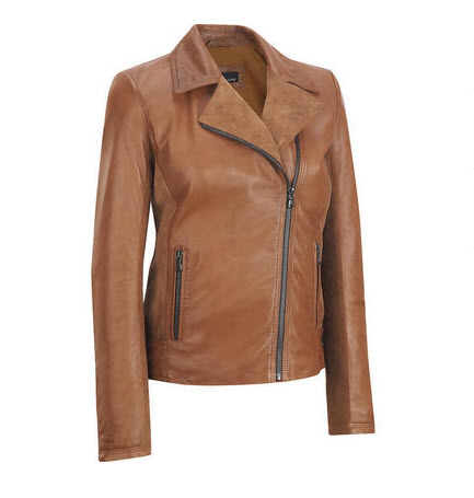 Brown Leather Suede Combo Jacket