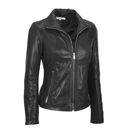 Black Scuba Leather Jacket